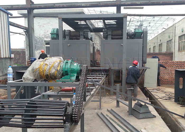 خط إنتاج حبيبات السماد خط إنتاج حبيبات المطبخ مزدوج الرولات