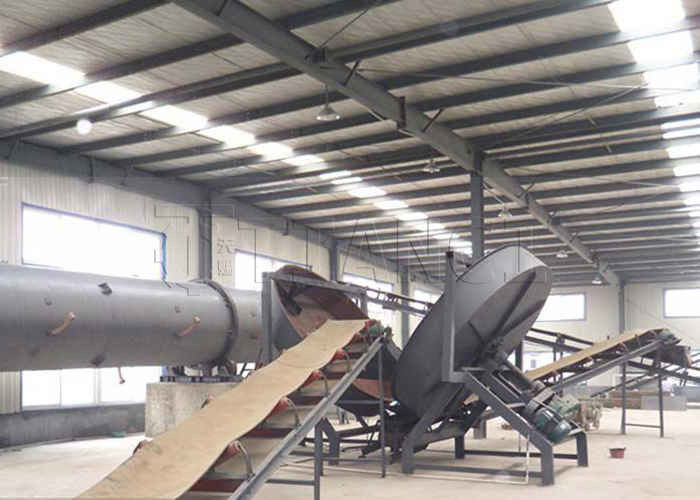 1-20T/H السماد الحيواني الخصب العضوي خط الحبيبات القرص حبيبات للنفايات العضوية