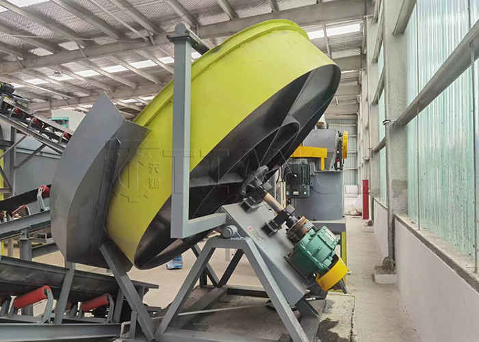 1-20T/H السماد الحيواني الخصب العضوي خط الحبيبات القرص حبيبات للنفايات العضوية