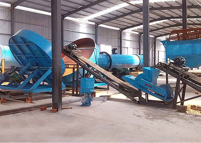 1-20T/H السماد الحيواني الخصب العضوي خط الحبيبات القرص حبيبات للنفايات العضوية